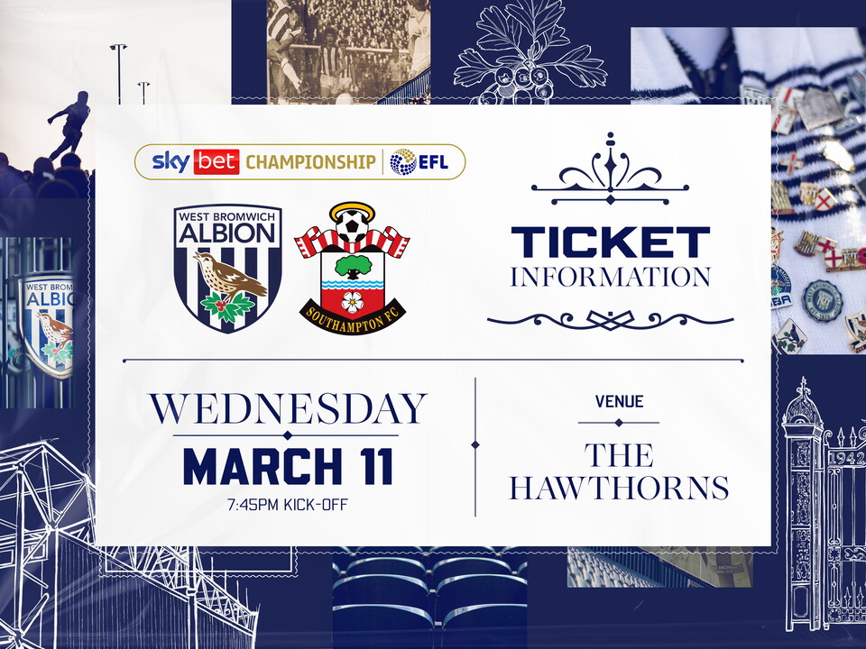Ticket details - Southampton