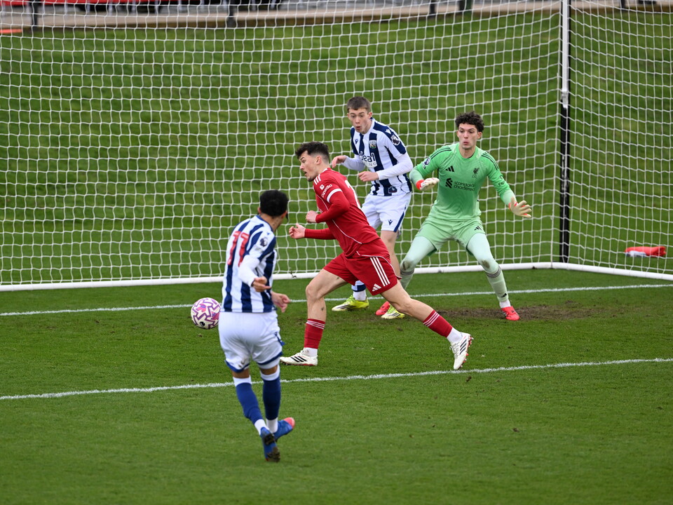 Miller McDonald strikes against Liverpool.