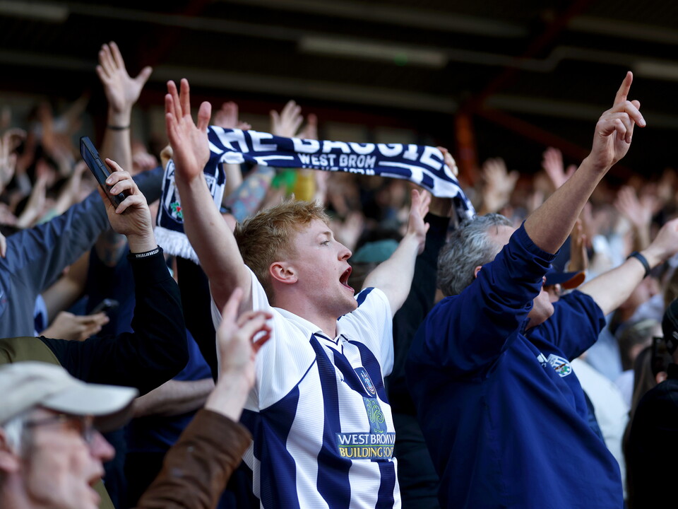 An image of Albion fans backing their team