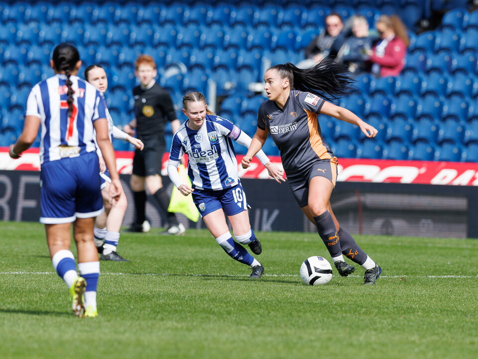 Albion Women in action against Derby County.