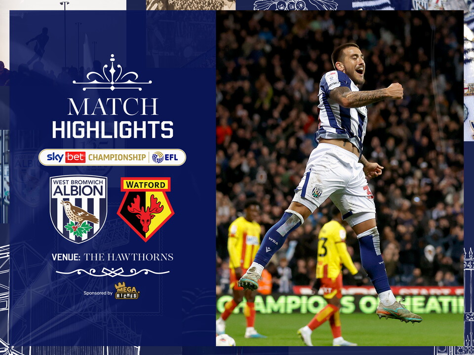 Match Highlights - Albion 3-0 Watford.