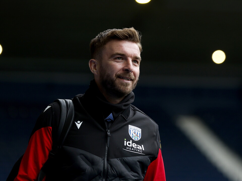 James Morrison smiling while arriving for a WBA game 
