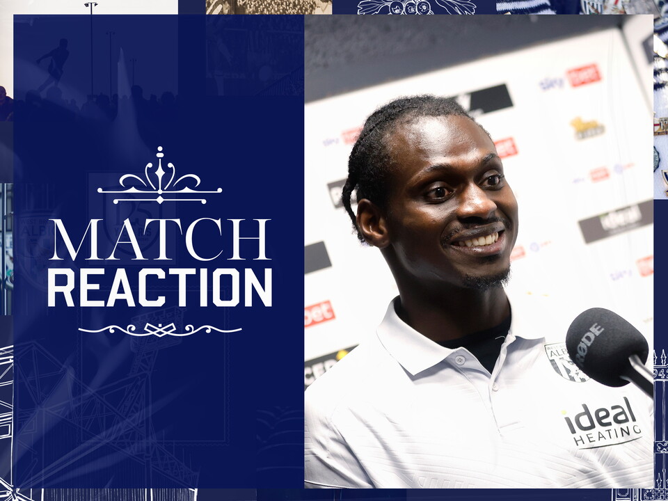 Ousmane Diakité being interviewed by WBA TV after the draw with Millwall