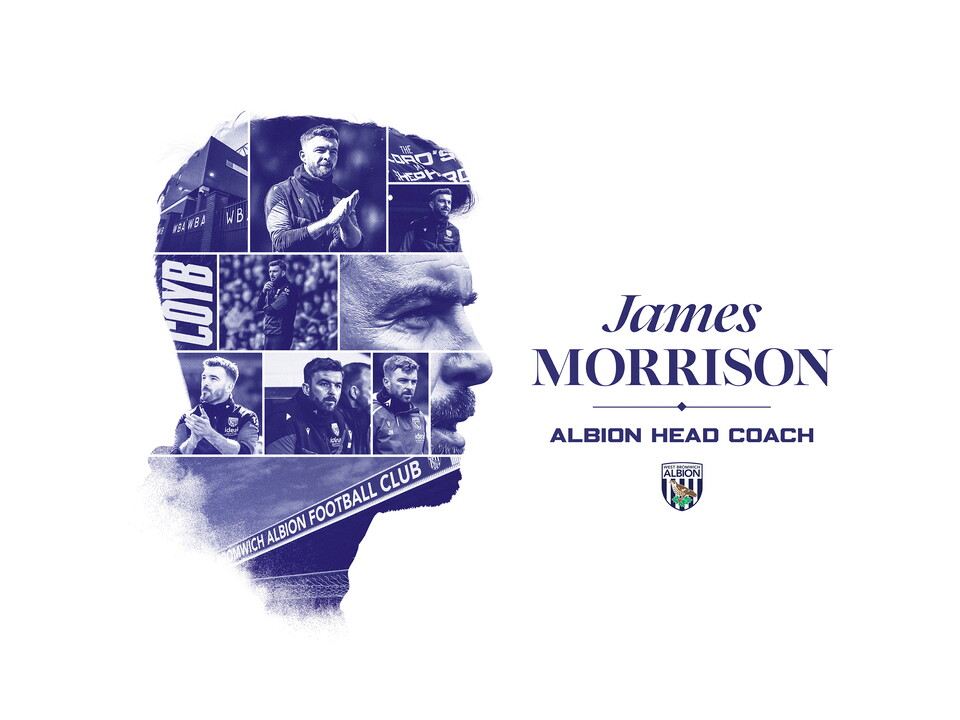James Morrison Head Coach of Albion announcement graphic 