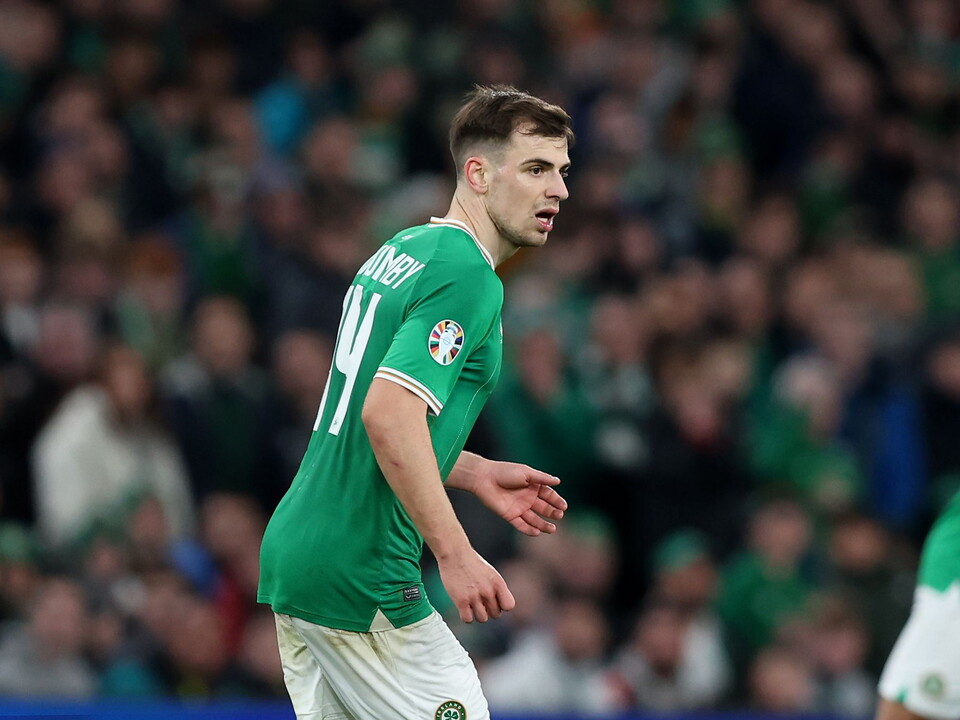 Jayson Molumby in action for the Republic of Ireland.