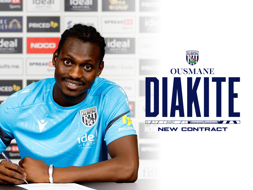 A graphic confirming Ousmane Diakite's new contract