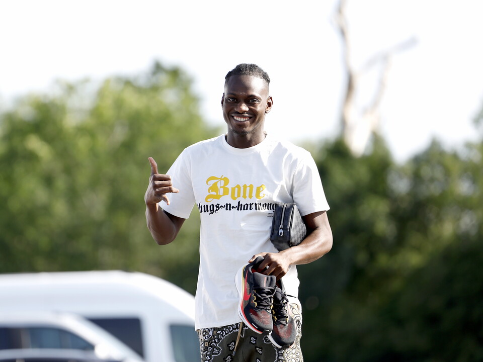Ousmane Diakite arrives for pre-season.