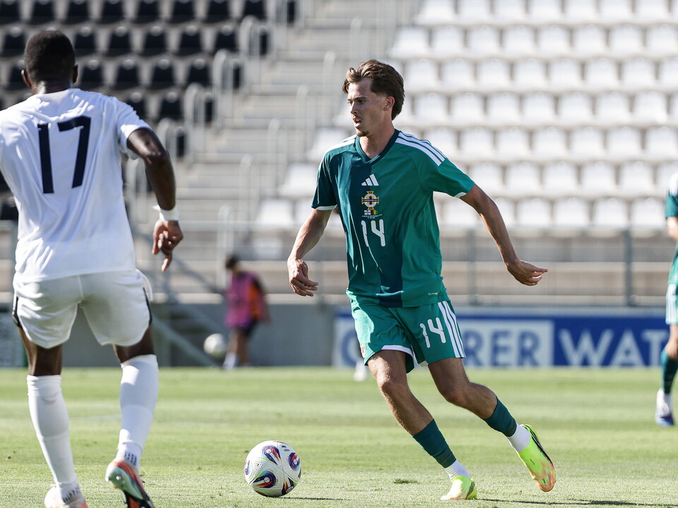 Isaac Price in action against Guinea.