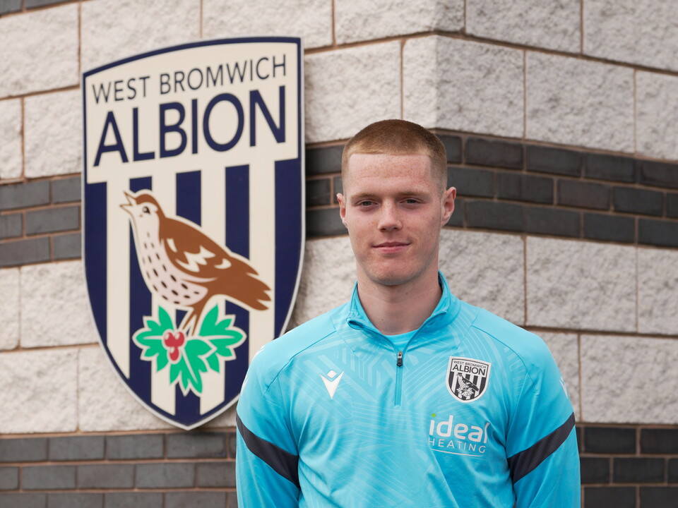 An image of new Albion recruit Carter Pinnington, who will join the club's U21 squad