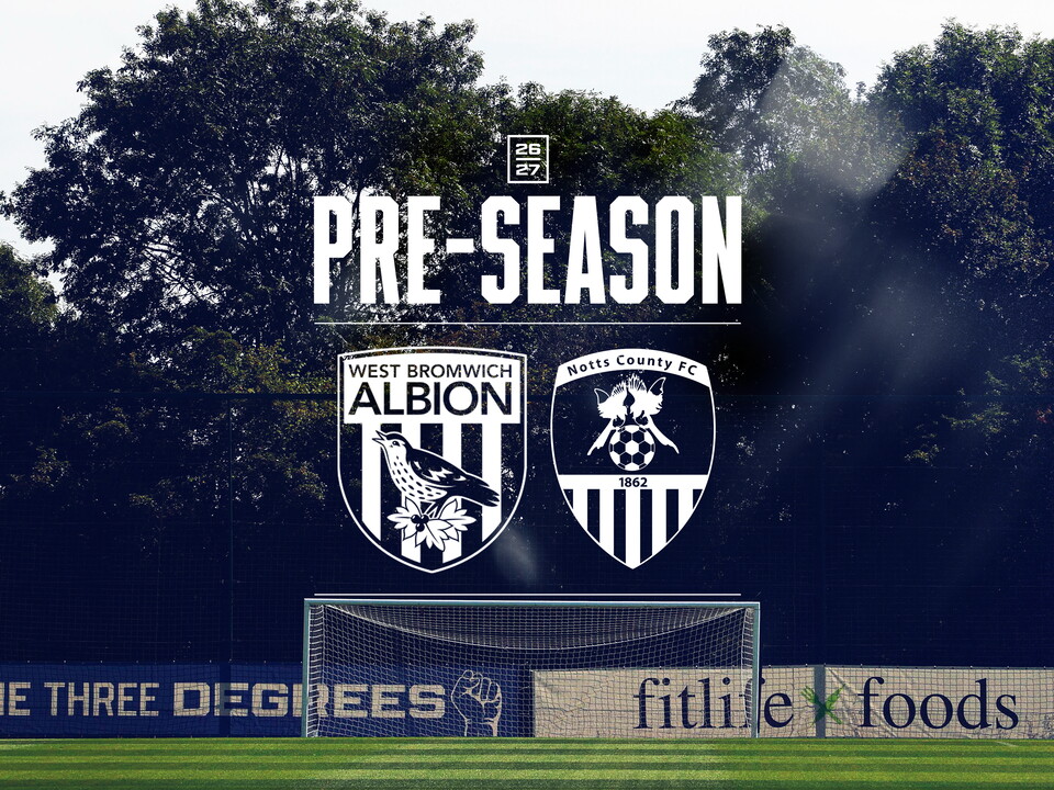A graphic for our pre-season fixture against Notts County