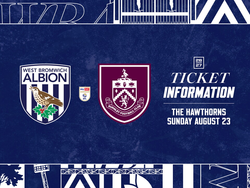 A ticket graphic for the Burnley home game