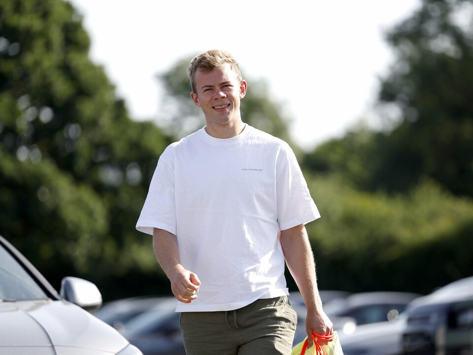 Aune Heggebo arrives for a day of pre-season