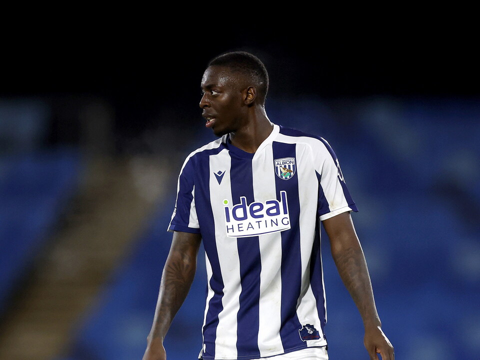 Eseosa Sule in action for Albion's PL2 team in the home shirt 