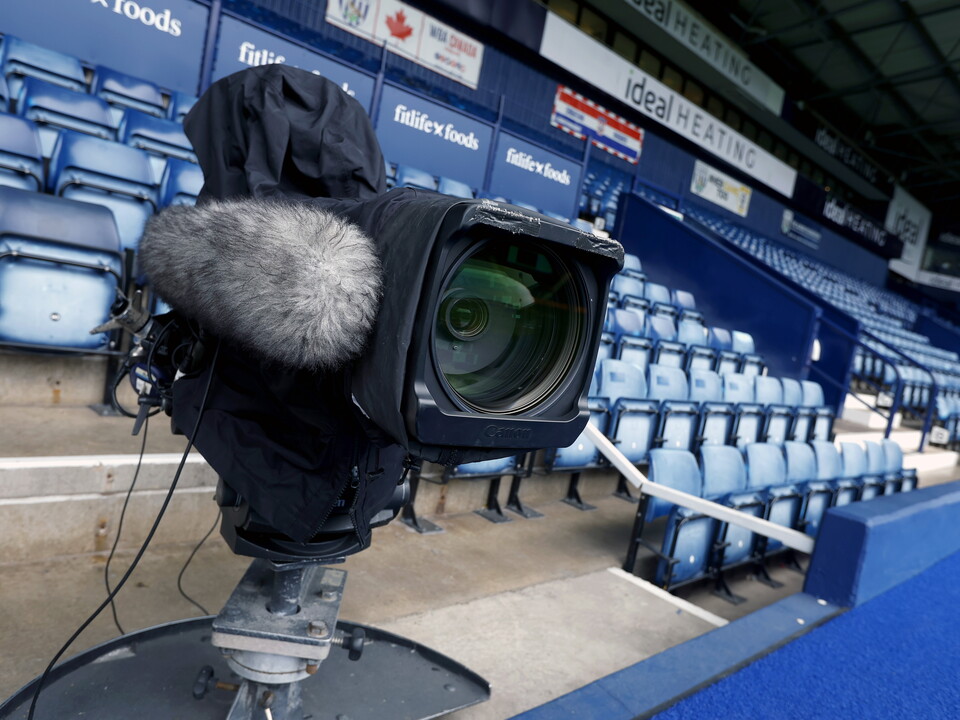 A TV camera at The Hawthorns