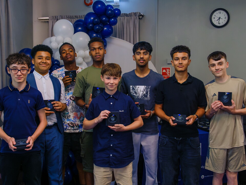 Albion Aspirations award winners.