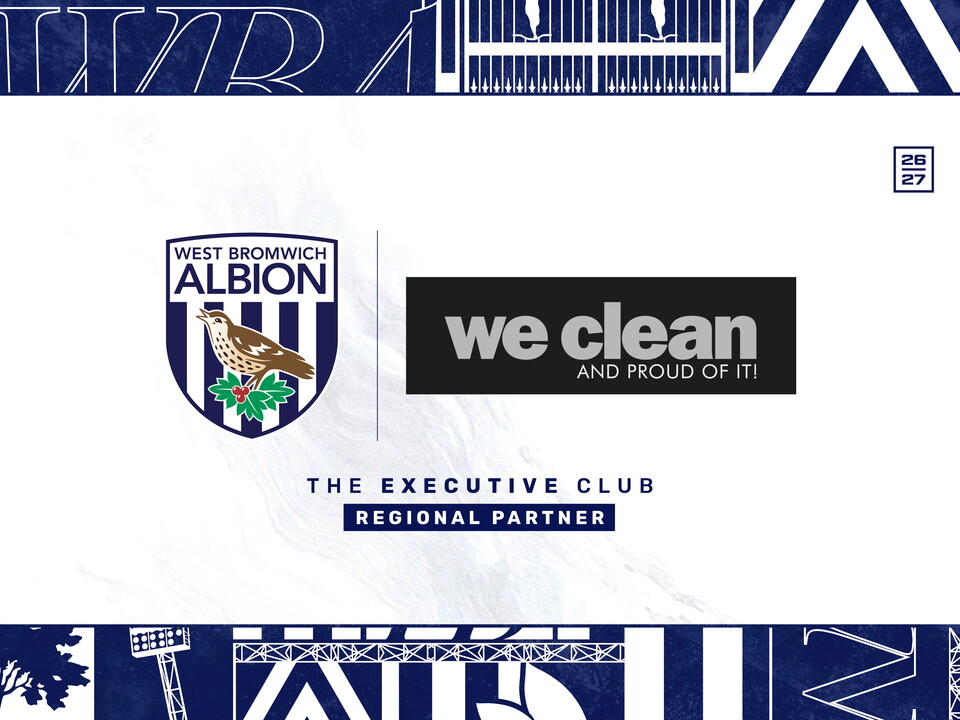We Clean graphic announcement graphic with their logo on and the WBA badge 