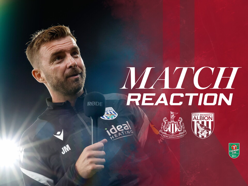 James Morrison is interviewed after WBA's defeat to Newcastle 