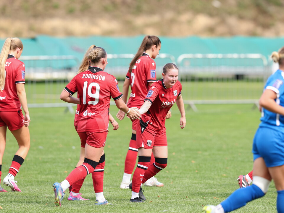 Albion celebrating against Lye.