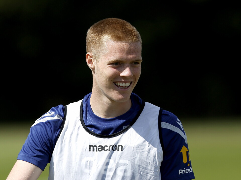 Carter Pinnington smiling while training 