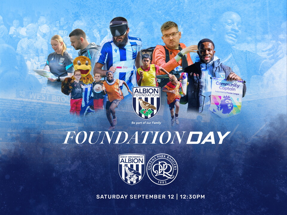 A graphic for Albion's Foundation Day game against QPR