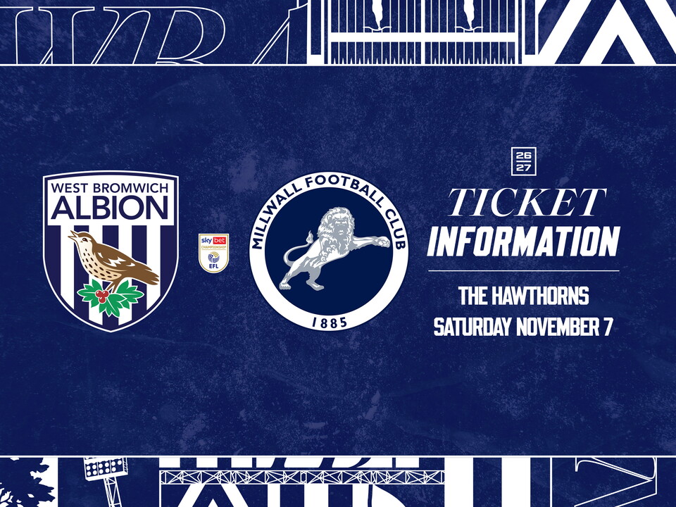 A ticket graphic for Millwall
