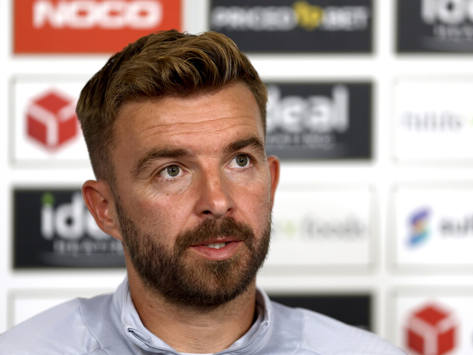 James Morrison speaking in a press conference 