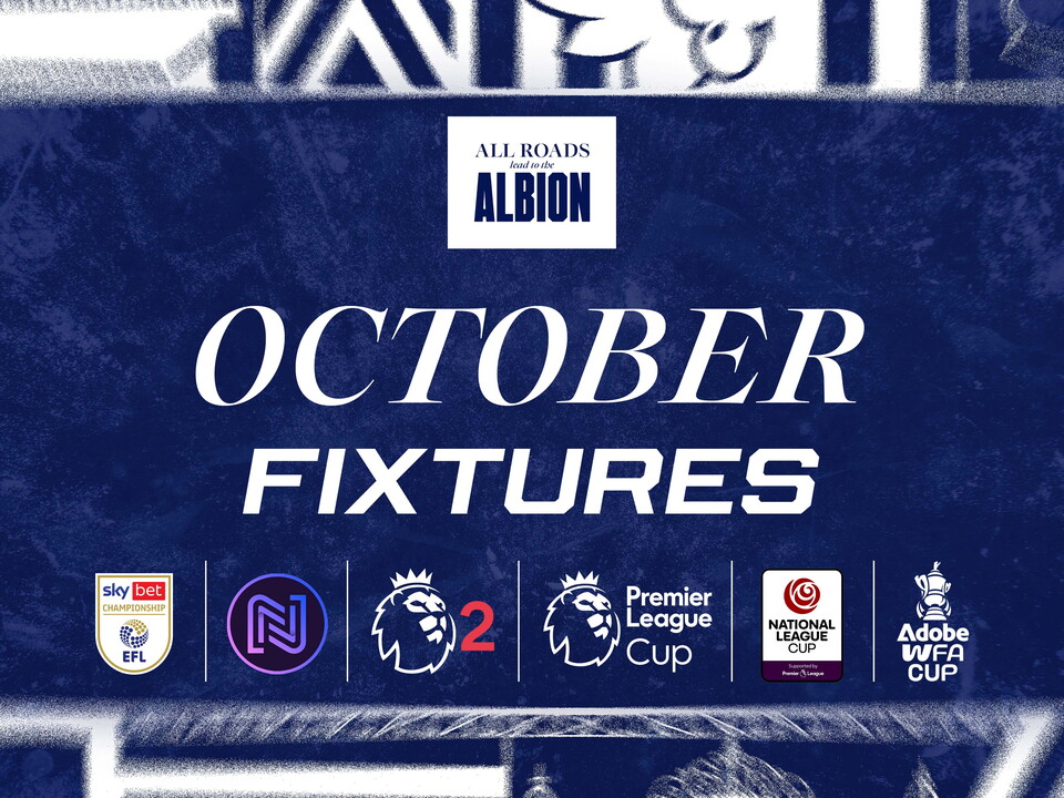 October Fixtures graphic with different competition logos on