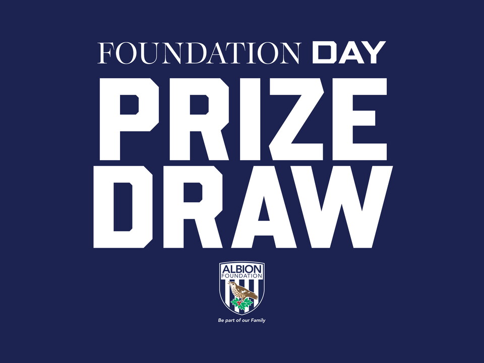 Prize Draw text with Foundation logo