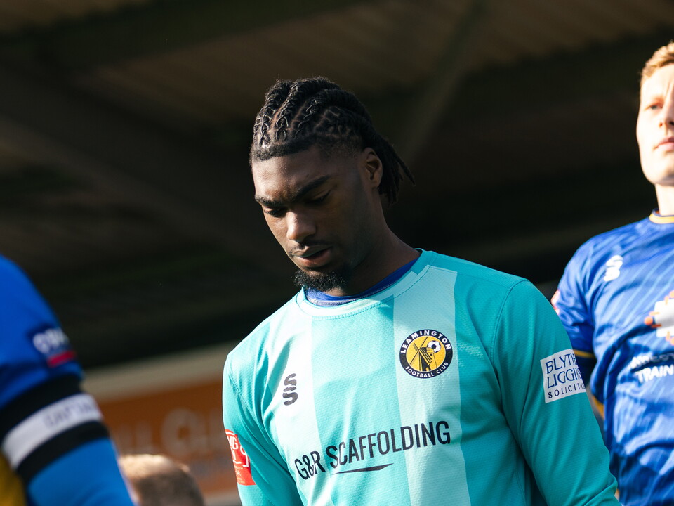 A photo of Albion U21 goalkeeper Brian Okonkwo playing for loan club Leamington