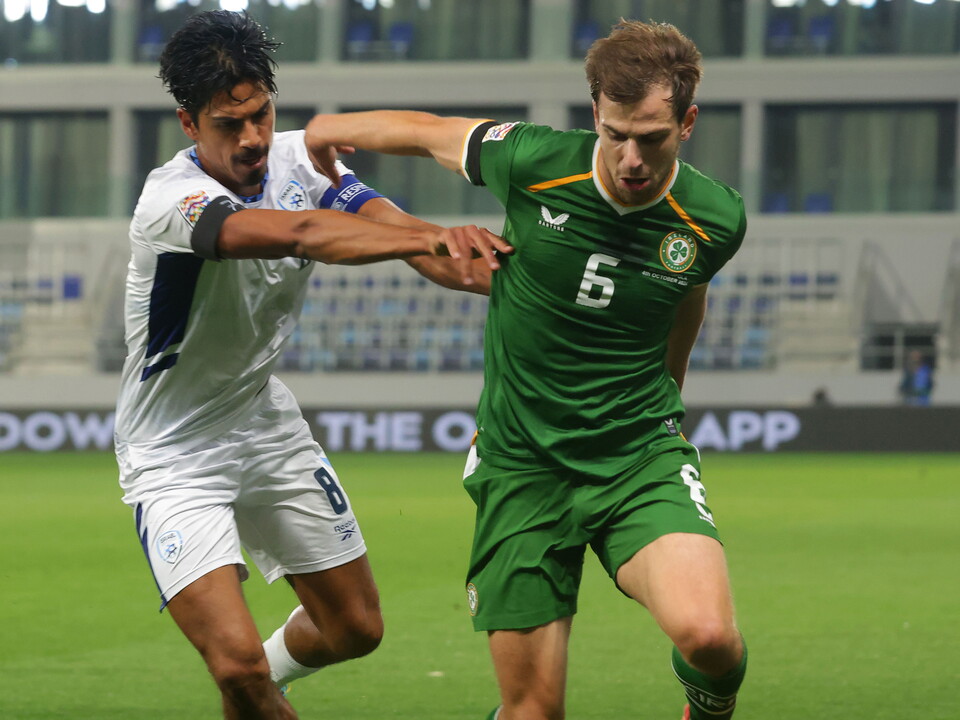 Jayson Molumby in action for the Republic of Ireland.