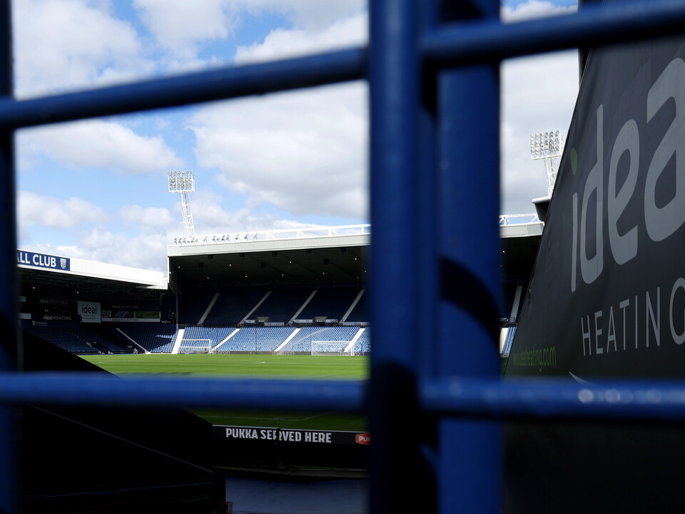 An image of The Birmingham Road End from The Smethwick End at The Hawthorns