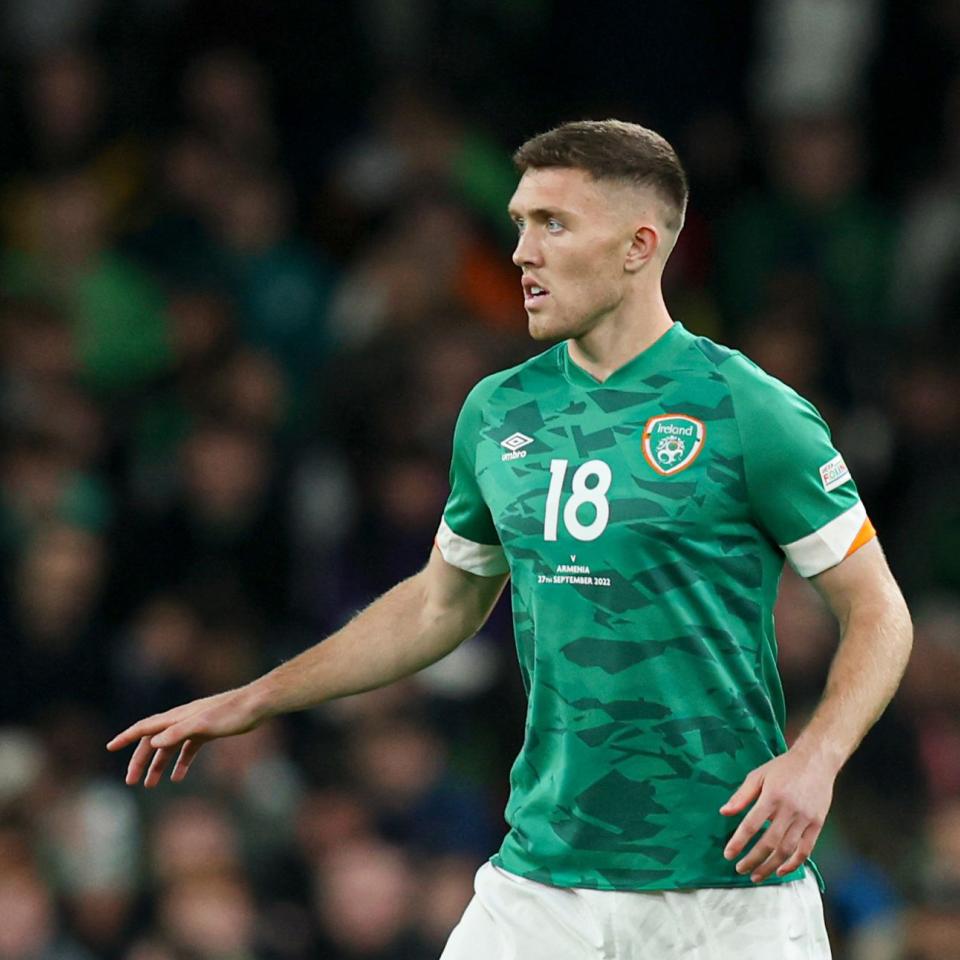 O'Shea in action for Ireland