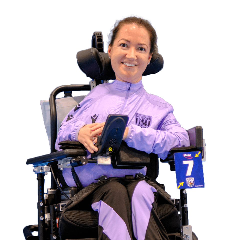 A photo of WBA Throstles Powerchair player Amy Wharton