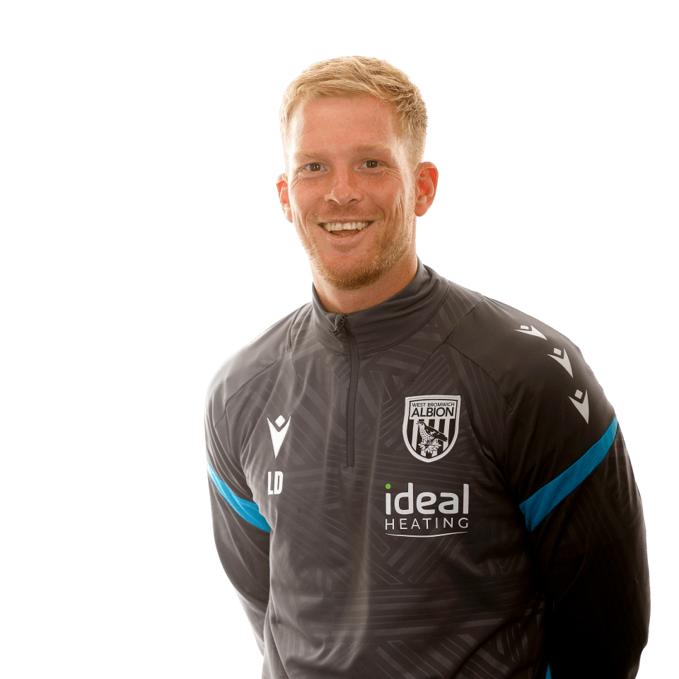 A photo of Albion Lead U18 PDP Coach Leigh Downing in the 2025/26 grey training kit