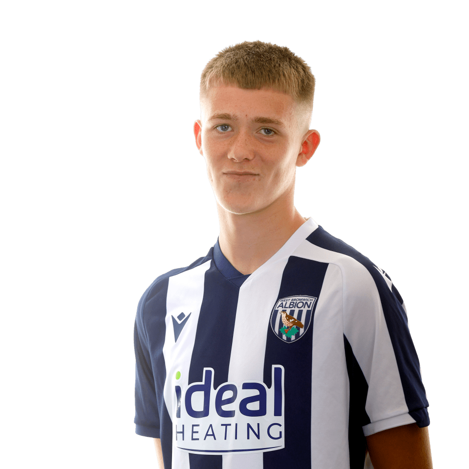 A photo of U18 midfielder Ryan Colesby in the 2025/26 home kit