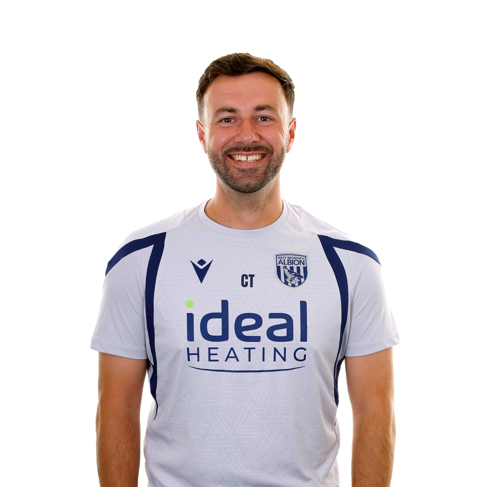 A 2026/27 photo of Albion U18 manager Chay Thompson