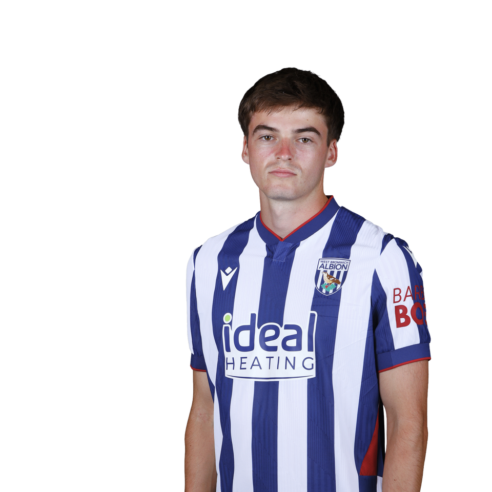 A 2026/27 headshot of Alex Williams in the home kit