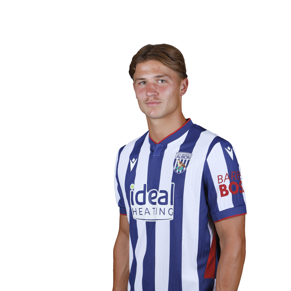 A 2026/27 headshot of Cole Deeming in the home kit