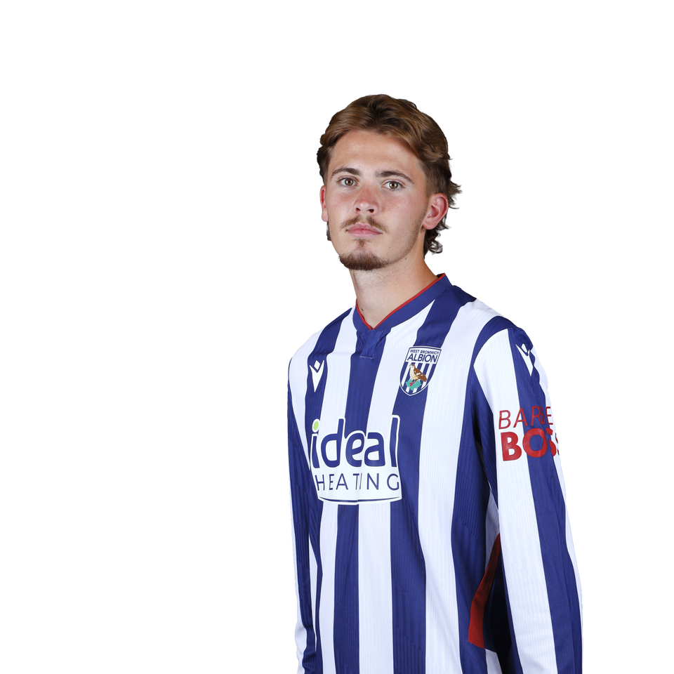 A 2026/27 headshot of Isaac Price in the home kit