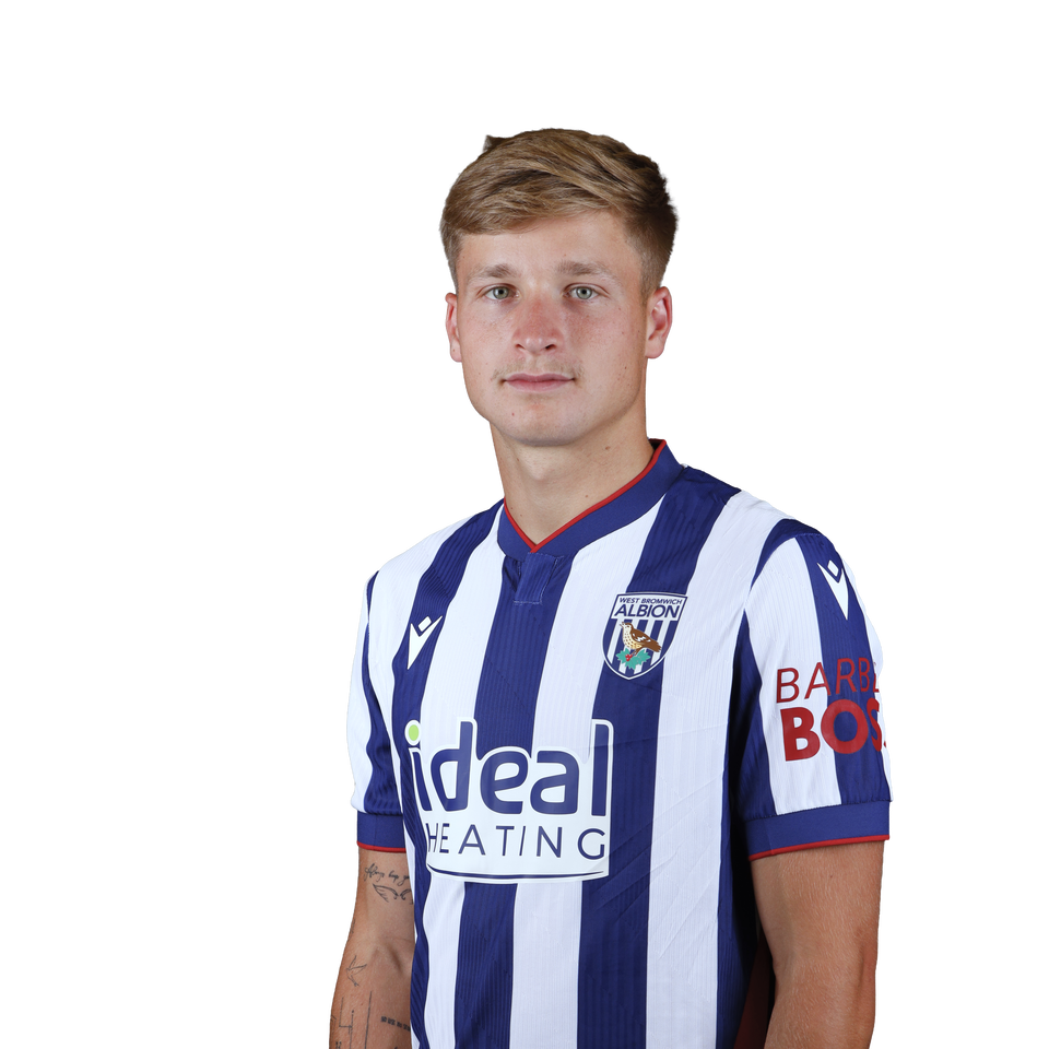 A 2026/27 headshot of JJ Morgan in the home kit