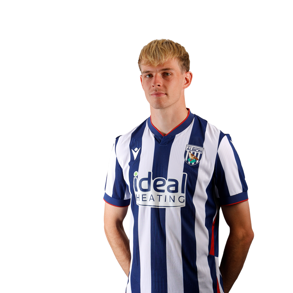 A headshot of Toby Collyer in the 2026/27 home kit