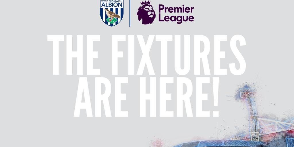 2020 21 Premier League Fixtures Confirmed West Bromwich Albion