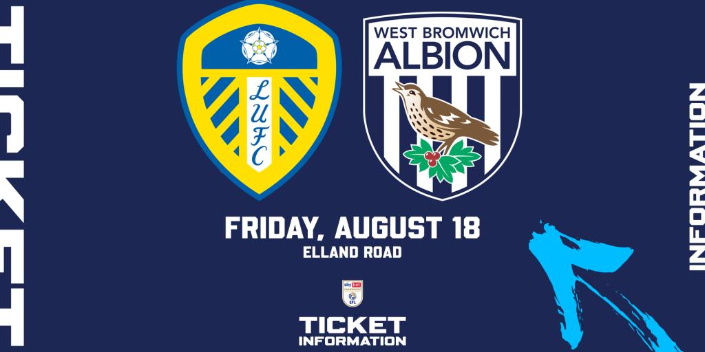 Ticket information for Leeds United trip West Bromwich Albion